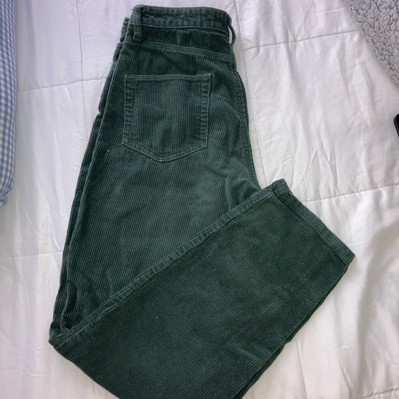 BDG Urban Outfitters mom high waisted size 30 green corduroy pants comfy - Picture 4 of 5